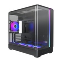 MONTECH micro ATX/Mini-ITX Black Midi Tower PC KING 15 PRO KING15PRO(B)
