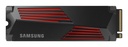 SAMSUNG 990 PRO with Heatsink 1TB M.2 PCIE NVMe MLC Write speed 6900 MBytes/sec Read speed 7450 MBytes/sec 2.3mm TBW 600