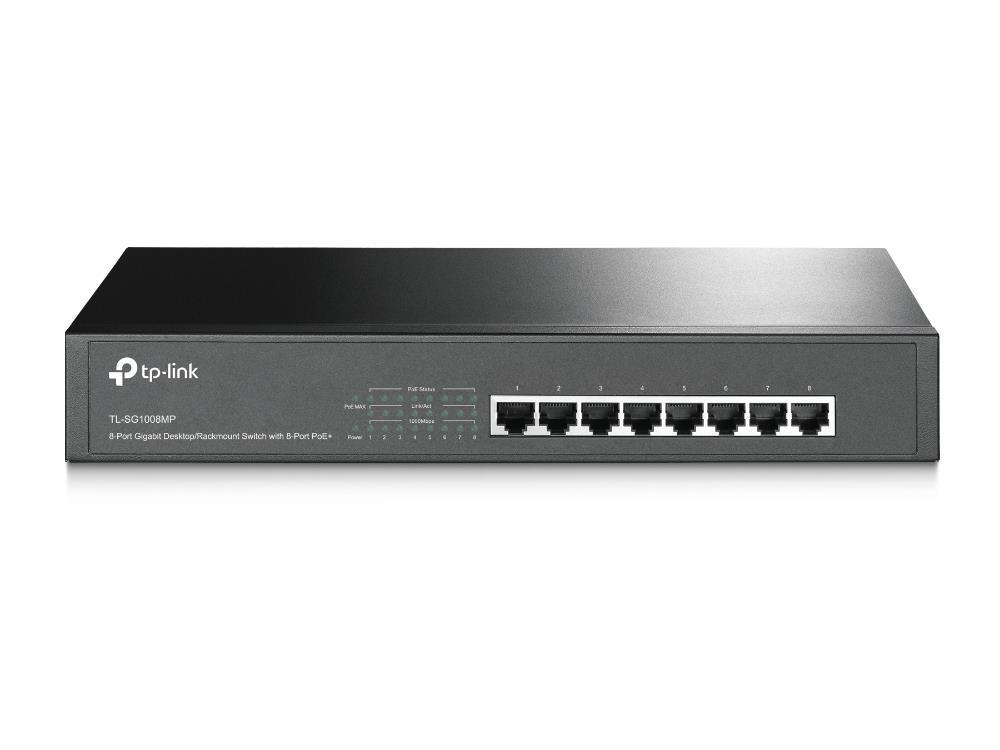 TP-LINK TL-SG1008MP PoE+ ports 8 TL-SG1008MP