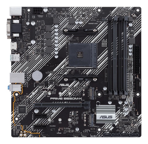 [PRIMEB550M-K] ASUS AMD B550 SAM4 MicroATX 2xPCI-Express 3.0 1x 2xM.2 1xPCI-Express 4.0 16x Memory DDR4 Memory slots 4 1x15pin D-sub 1x