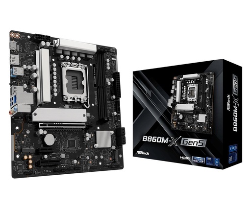 [B860M-X GEN5] ASROCK Intel B860 LGA 1851 (Socket V1) micro ATX RAM DDR5-SDRAM 2xSlots 1xNumber of M.2 (M) slots B860M-XGEN5