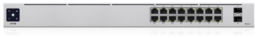 [USW-16-POE] UBIQUITI USW-16-POE Type L2 Desktop/pedestal Rack 16x10Base-T / 100Base-TX / 1000Base-T 2xSFP PoE ports 16 PoE+ ports 8 