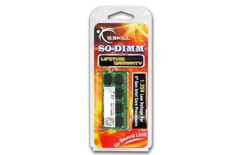 [F3-1600C11S-8GSL] NB MEMORY 8GB PC12800 DDR3/SO F3-1600C11S-8GSL G.SKILL