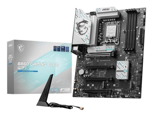[B860 GAMING PLUS WIFI] MSI Intel B860 Express LGA1851 Memory DDR5 Memory slots 4 B860GAMINGPLUSWIFI