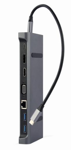 [A-CM-COMBO9-02] I/O ADAPTER USB-C TO HDMI/USB3/9IN1 A-CM-COMBO9-02 GEMBIRD