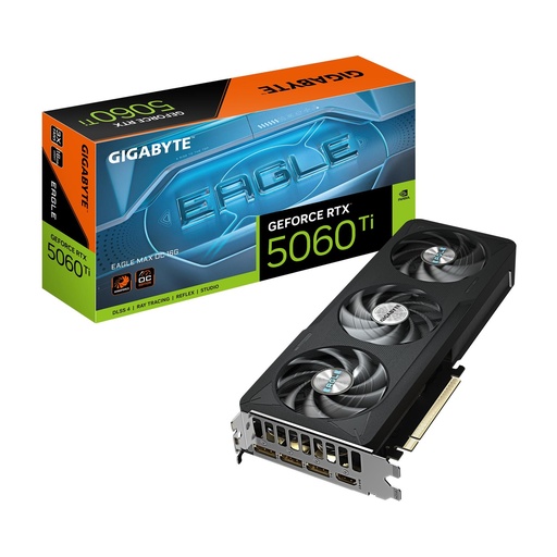 [GV-N506TEAGLEMAX OC-16GD] GIGABYTE NVIDIA GeForce RTX 5060 Ti 2617 MHz 16 GB GDDR7 128 bit PCI Express 5.0 Active GV-N506TEAGLEMAXOC-16GD