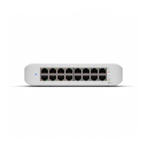 [USW-LITE-16-POE] UBIQUITI USW-LITE-16-POE Type L2 16x10Base-T / 100Base-TX / 1000Base-T PoE+ ports 8 45 Watts USW-LITE-16-POE