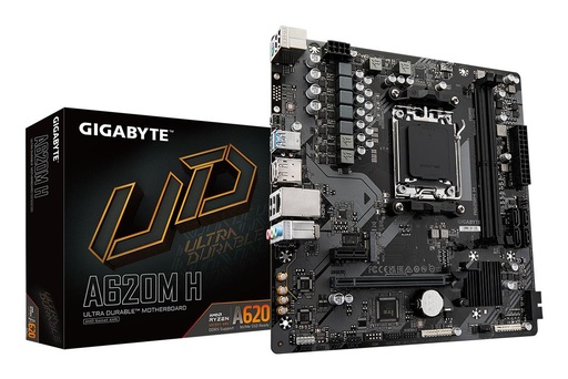 [A620M H 2.2] GIGABYTE AMD A620 Socket AM5 micro ATX RAM DDR5-SDRAM 2xSlots 1xPCI Express x1 slots 1xPCI Express x16 slots 1xNumber of
