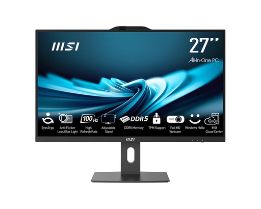 [PRO AP272P 14M-496EU] MSI PRO AP272P 14M Business All in One CPU Core i5 i5-14400 2500 MHz Screen 27" RAM 16GB DDR4 3200 MHz SSD 512GB Graphic