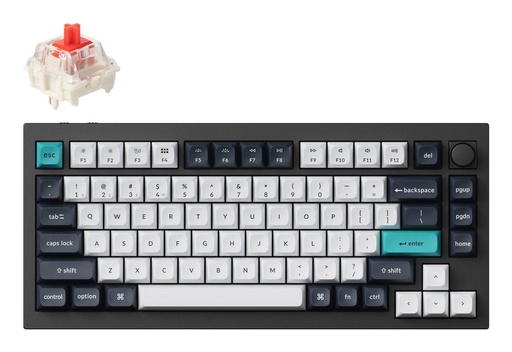 [Q1M-M1] KEYBOARD WRL Q1 MAX RGB/CARBON BLACK Q1M-M1 KEYCHRON