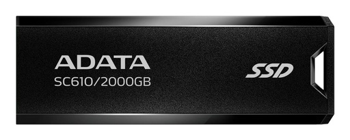 [SC610-2000G-CBK/RD] ADATA SC610 2TB USB 3.2 Write speed 500 MBytes/sec Read speed 550 MBytes/sec SC610-2000G-CBK/RD