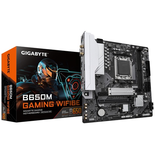 [B650M GAMING WIFI6E 1.4] GIGABYTE AMD B650 Socket AM5 micro ATX RAM DDR5-SDRAM 2xSlots Wi-Fi Yes Bluetooth Yes 1xNumber of M.2 (M) slots B650M GA