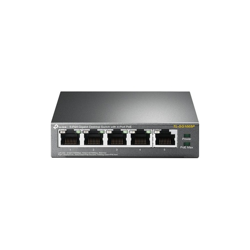 [TL-SG1005P] TP-LINK Desktop/pedestal 5x10Base-T / 100Base-TX / 1000Base-T PoE ports 4 TL-SG1005P