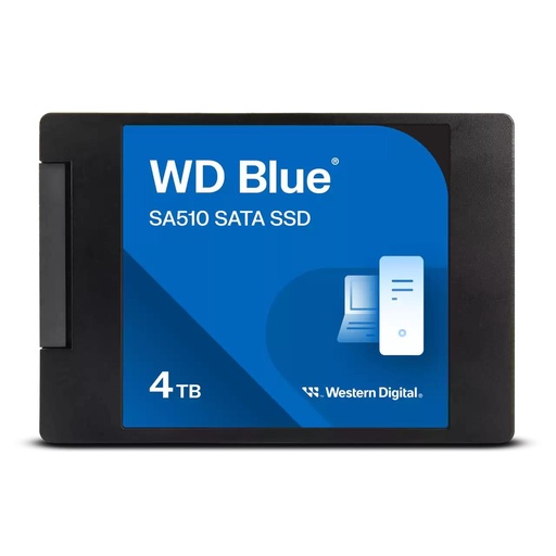 [WDS400T3B0A] SANDISK Blue SA510 POWERED BY SANDISK 4000 GB Serial ATA Write speed 520 MB/s Read speed 560 MB/s 2.5" WDS400T3B0A