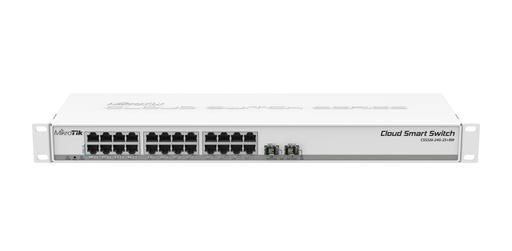 [CSS326-24G-2S+RM] MIKROTIK CSS326-24G-2S+RM Switch type Managed Rack mounting Yes Form factor 1U 24xRJ-45 ports RJ-45 Ports Type Gigabit E