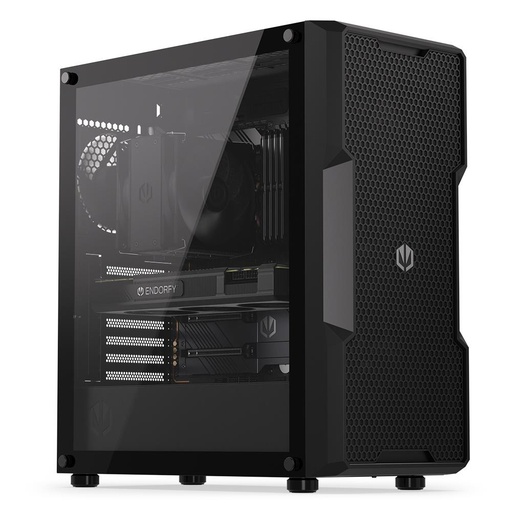 [EY2A008] ENDORFY Regnum 400 Air MidiTower Case product features Transparent panel Not included ATX MicroATX MiniITX Colour Black 