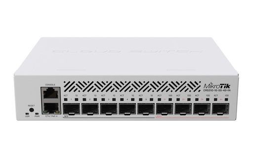 [CRS310-1G-5S-4S+IN] MIKROTIK CRS310-1G-5S-4S+IN Type L3 PoE ports 1 CRS310-1G-5S-4S+IN