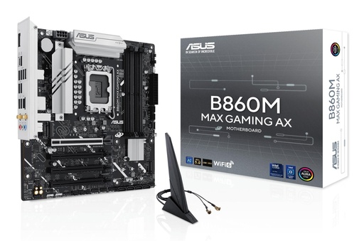 [B860M MAX GAMING AX] ASUS Intel B860 Express LGA1851 Micro-ATX Memory DDR5 Memory slots 4 B860MMAXGAMINGAX