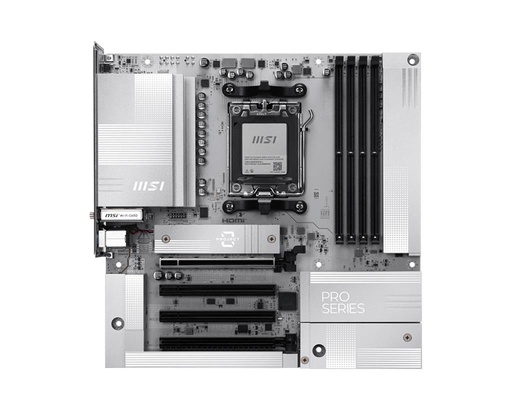 [PRO B850M-A WIFI PZ] MSI AMD B850 Socket AM5 micro ATX RAM DDR5-SDRAM 4xSlots Wi-Fi Yes Bluetooth Yes 1xPCI Express x4 slots 1xPCI Express x1