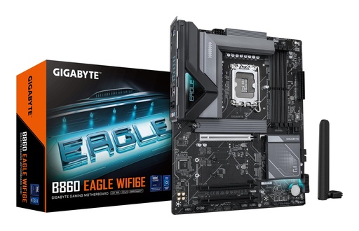 [B860 EAGLE WIFI6E 1.0] GIGABYTE Intel B860 Express LGA1851 ATX Memory DDR5 Memory slots 4 3xPCI-Express 16x 3xM.2 1xHDMI 1xDisplayPort 1xAudio-