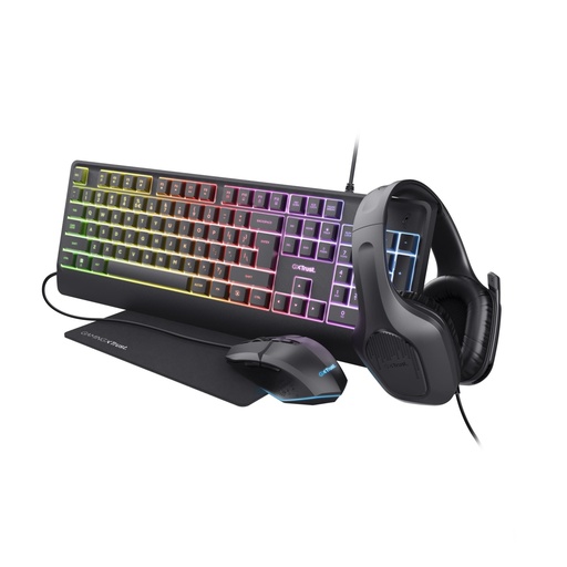 [25155] KEYBOARD +MOUSE GXT792 QUADROX/4-IN-1 BUNDLE ENG 25155 TRUST