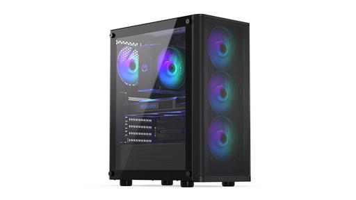 [EY2A014] ENDORFY Ventum 200 ARGB MidiTower Case product features Transparent panel Not included ATX MicroATX MiniITX Colour Black