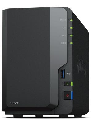 [DS223] NAS STORAGE TOWER 2BAY/NO HDD USB3.2 DS223 SYNOLOGY