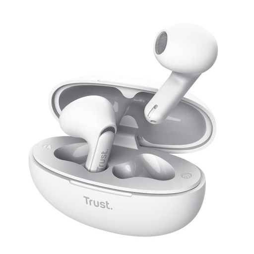 [25173] HEADSET EARPHONES YAVI BT ENC/WHITE 25173 TRUST