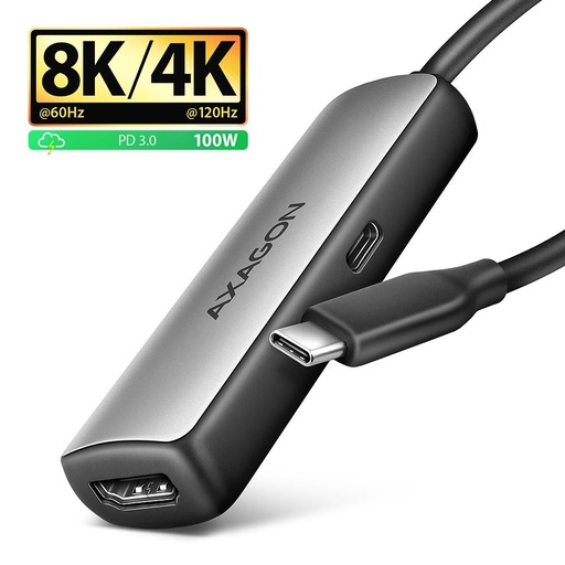 [RVC-HI8KPD] I/O ADAPTER USB-C TO HDMI/0.16M RVC-HI8KPD AXAGON