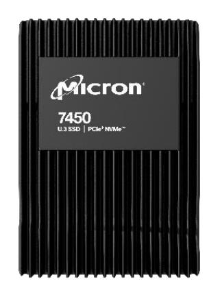 [MTFDKCC12T8TFS-1BC1ZABYYR] MICRON SSD series 7450 MAX 12.8TB PCIE NVMe NAND flash technology TLC Write speed 5600 MBytes/sec Read speed 6800 MBytes