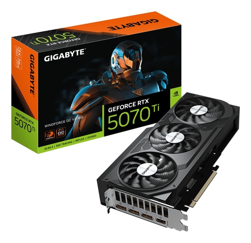 [N507TWF3OCV2-16GD] GIGABYTE NVIDIA GeForce RTX 5070 Ti 2497 MHz 16 GB GDDR7 256 bit PCI Express 5.0 Active N507TWF3OCV2-16GD