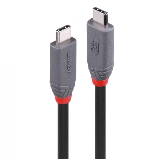 [36956] CABLE USB4 240W TYPE C 0.8M/40GBPS ANTHRA LINE 36956 LINDY