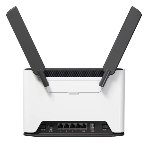 [S53UG+5HAXD2HAXD-TC&R11E-LTE7] MIKROTIK Chateau LTE7 ax Wi-Fi 6 (802.11ax) SIM card slot Yes 3G Yes 4xLAN ports USB port Yes G+5HAXD2HAXD-TC&R11E-LTE7