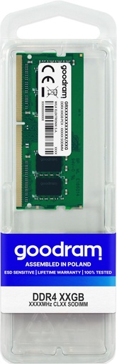 [GR3200S464L22/16G] NB MEMORY 16GB PC25600 DDR4/SO GR3200S464L22/16G GOODRAM