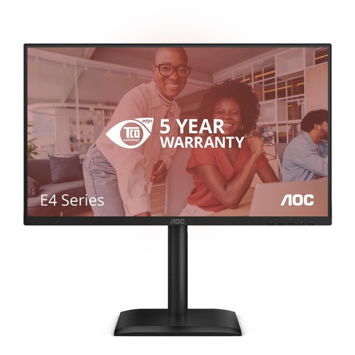 [24E4U] AOC 60.5 cm (23.8") 1920 x 1080 pixels Full HD Native aspect ratio 16:9 LED Flat 24E4U