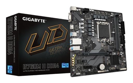 [B760MHDDR4] GIGABYTE Intel B760 Express LGA1700 Micro-ATX Memory DDR4 Memory slots 2 1xPCI-Express 3.0 1x 1xPCI-Express 4.0 16x 2xM.