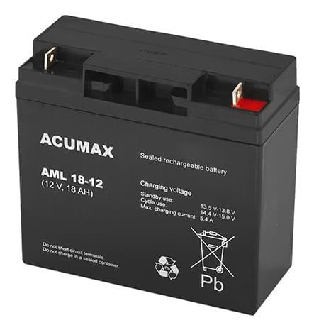 [AM18-12] BATTERY 12V 18AH VRLA/AM18-12 ACUMAX EMU