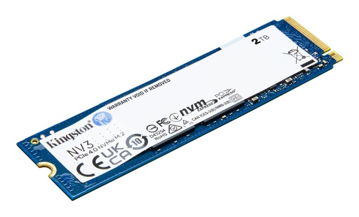 [SNV3S/2000G] KINGSTON NV3 2TB M.2 PCIE NVMe 3D NAND Write speed 5000 MBytes/sec Read speed 6000 MBytes/sec TBW 640 TB MTBF 200000 hou