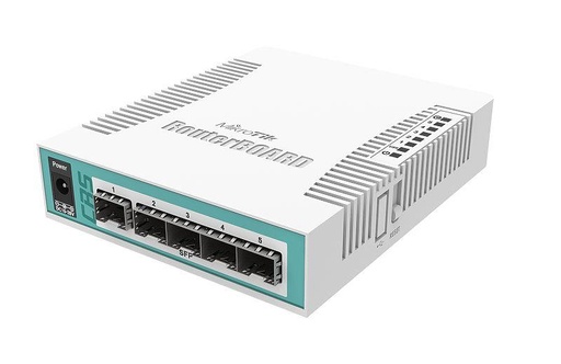 [CRS106-1C-5S] NET ROUTER/SWITCH 5PORT SFP/CRS106-1C-5S MIKROTIK
