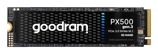 [SSDPR-PX500-01T-80-G3] GOODRAM 600xTBW rating MTBF 1500000 h Read speed 3300 MB/s Write speed 2700 MB/s NVMe Yes PCI Express 3.0 M.2 1000 GB SS