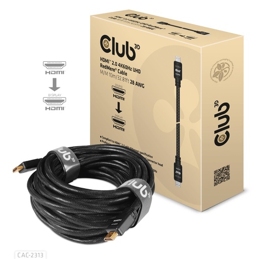 [CAC-2313] CABLE HDMI TO HDMI 10M/M/M CAC-2313 CLUB3D
