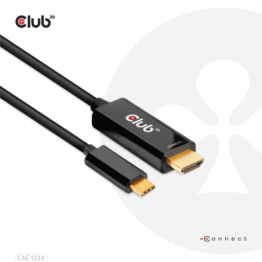 [CAC-1334] CABLE HDMI TO USB-C 1.8M/M/M CAC-1334 CLUB3D