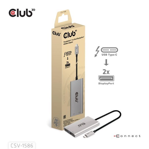 [CSV-1586] I/O ADAPTER THUNDERBOLT TO DP/CSV-1586 CLUB3D