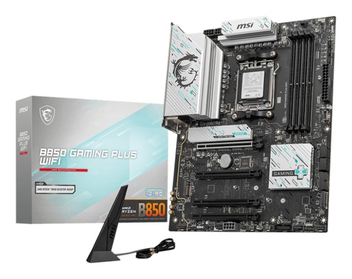 [B850 GAMING PLUS WIFI] MSI AMD B850 SAM5 ATX Memory DDR5 Memory slots 4 4xPCI-Express 16x 3xM.2 1xDisplayPort 1xAudio-In 1xAudio-Out 1xMicropho