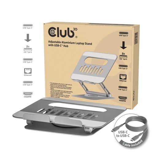 [CSV-2554] NB ACC STAND ALUMINIUM USB-C/CSV-2554 CLUB3D