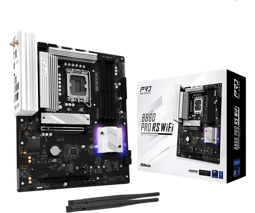 [B860 PRO RS WIFI] ASROCK Memory DDR5 Memory slots 4 1xPCI-Express 4.0 16x 1xPCI-Express 5.0 16x 1xM.2 1xHDMI 1xDisplayPort 1xAudio-In 1xAu