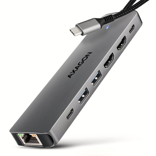 [HMC-7HX2] I/O HUB USB-C 7IN1 DUAL 4K/0.15M HMC-7HX2 AXAGON