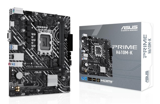 [PRIMEH610M-K] ASUS Intel H610 LGA1700 Micro-ATX Memory DDR5 Memory slots 2 1xPCI-Express 3.0 1x 1xPCI-Express 4.0 16x 1xM.2 1x15pin D-
