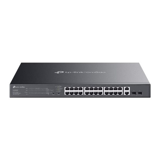 [ES228GMP] TP-LINK Omada ES228GMP Switch type Managed Switch layer L2 Rack mounting Yes 26xRJ-45 ports RJ-45 Ports Type Gigabit Eth