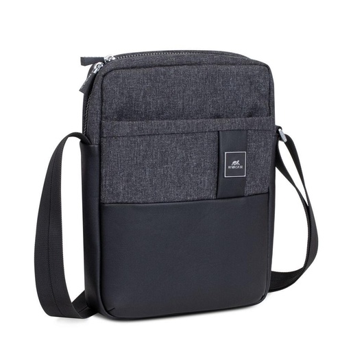 [8811BLACKMELANGE] TABLET CASE CROSSBODY 11"/8811 BLACK MELANGE RIVACASE